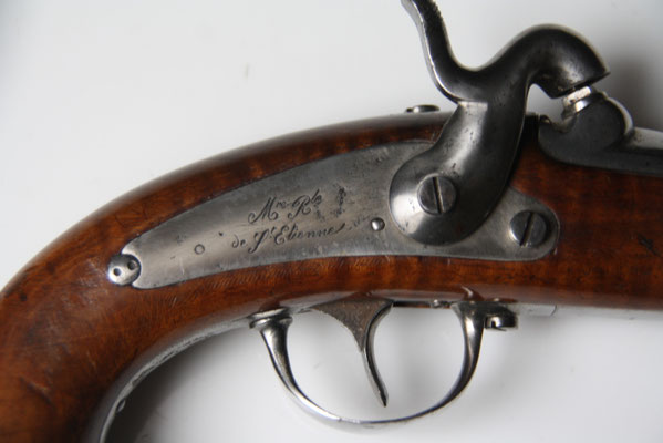 pistolet de gendarmerie modèle 1842 garniture acier .