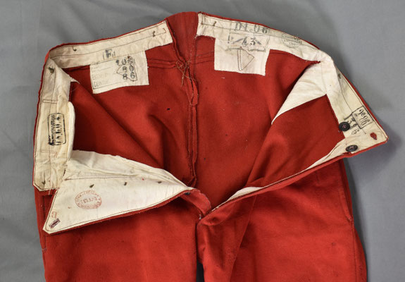 interieur pantalon garance modèle  1867 SCOA