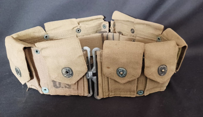Ceinturon cartouchière US GARAND M-1 WW2