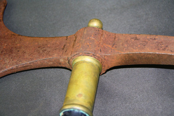 hache de sapeur  premier empire garniyures laiton 