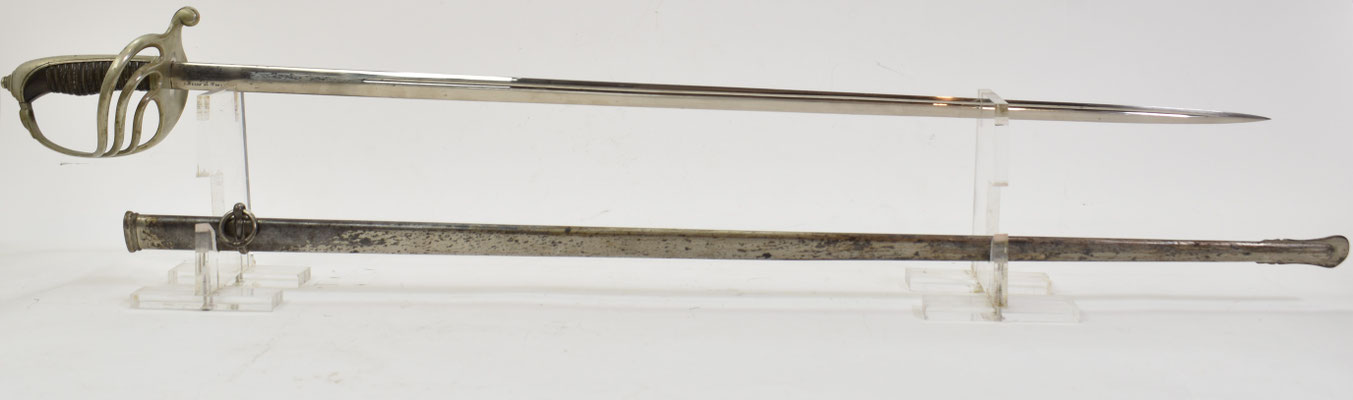 sabre d' officier d'infanterie modèle 1882 gravé nominatif 