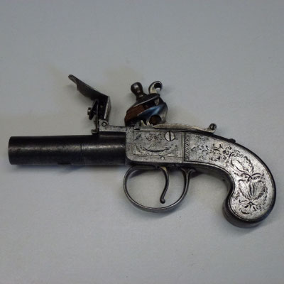 pistolet à silex tout acier  à balle forcée london