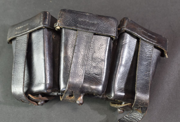 cartouchière allemande 1939 en cuir noir 