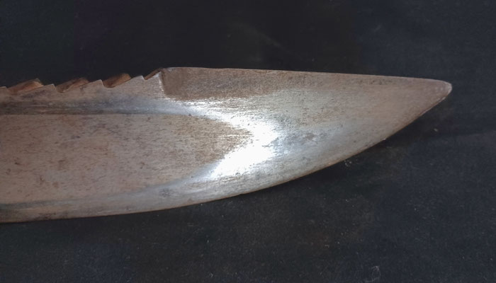 glaive russe modele genie pionner 1817 detail de la ^pointe de la lame 