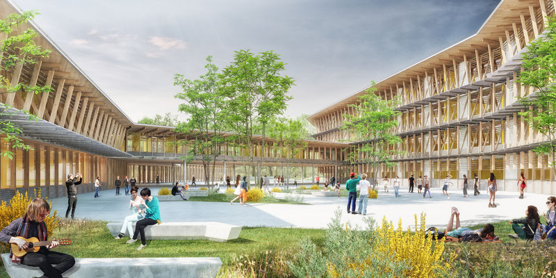 | lycée de Pibrac | Toulouse | Architecte: Agence Arotcharen | 