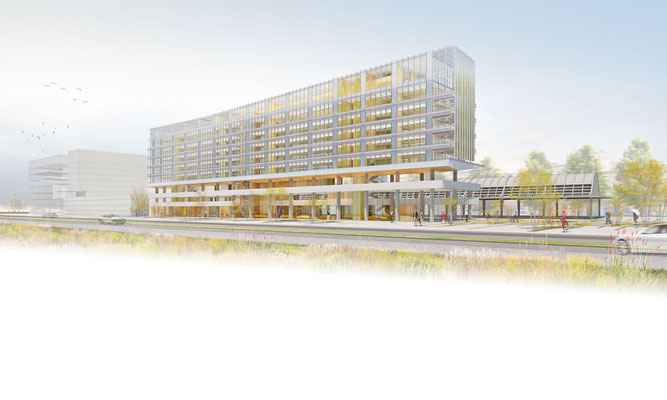 | Siège sociale Caisse d'épargne | Bordeaux  |  Architecte: Agence Arotcharen | 