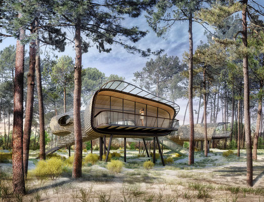 Center Parcs, Pierre et vacances, Lot et Garonne. Agence d'architecture Patrick Arotcharen.