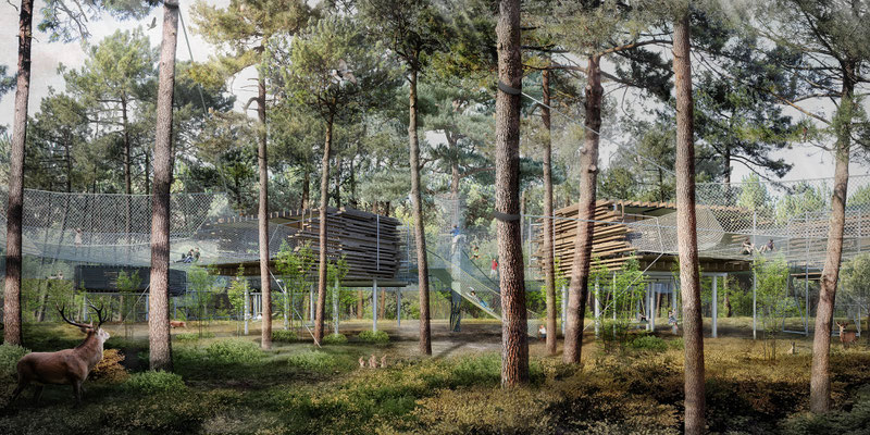 Center Parcs, Pierre et vacances, Lot et Garonne. Agence d'architecture Patrick Arotcharen.