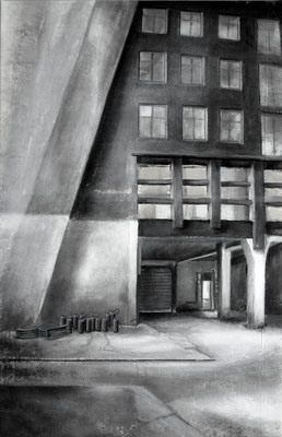 2009, Großmarkthalle II, Acryl auf Leinwand, 150 x 92 cm