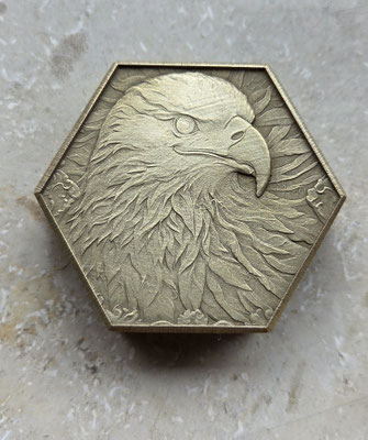 Adler auf Messing