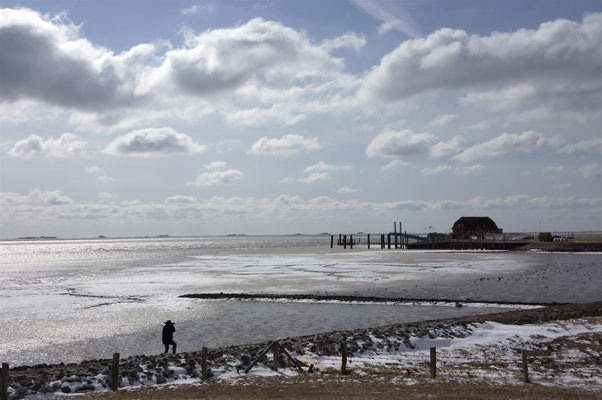 winter auf Hallig Langeness