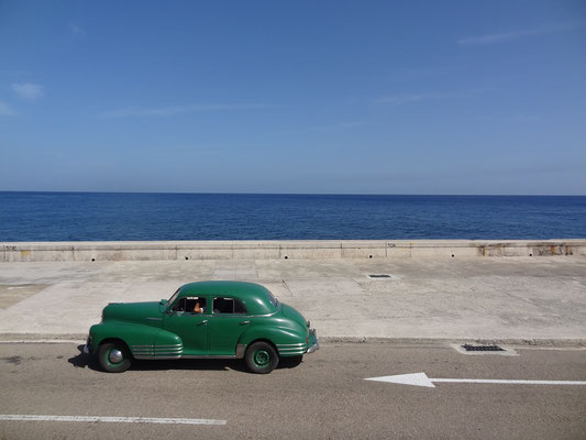 Reiseroute Kuba Mexiko Rundreise und baden - Malecon Havana