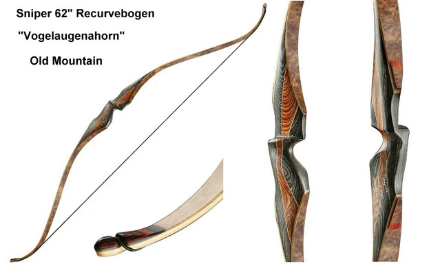 Sniper Recurve mit Vogelaugen Ahorn