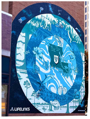NASA Lifelines Mural for Tulane University New Orleans LA