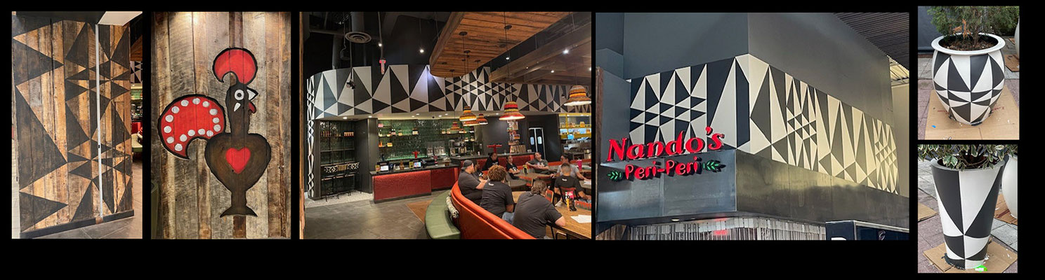 Nando's Peri Peri Chicken  Baltimore Maryland Commercial Mural