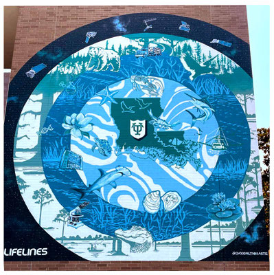 NASA Lifelines Mural For Tulane University New Orleans LA