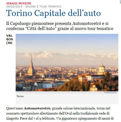 Articolo su La Stampa