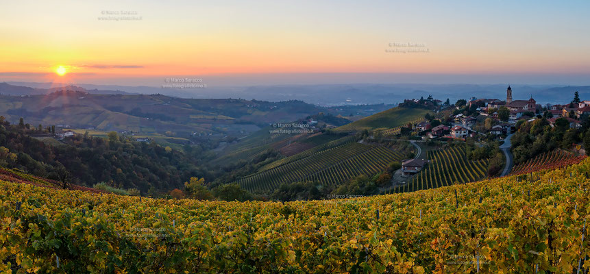 Piemonte 10a - Treiso e le colline delle Langhe al tramonto