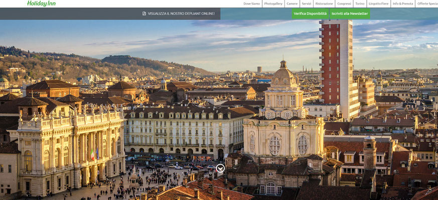 Copertina pagina web Holiday Inn Torino