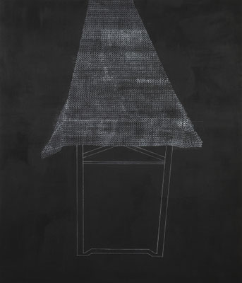 o.T. (Verstrickung)IV Monotypie auf Leinwand, 140 x 120 cm, 2013