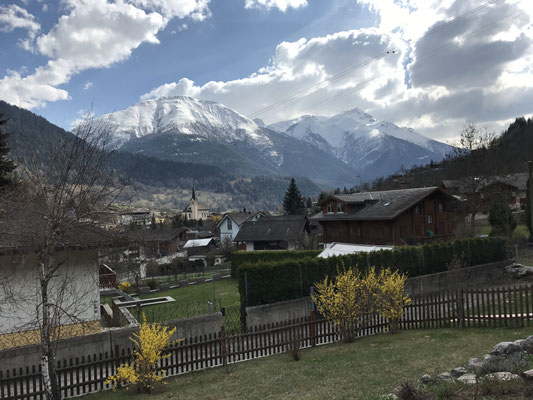 Aussicht zum Dorf