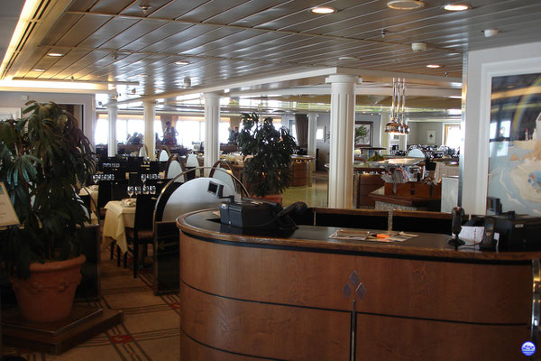 Bretagne Pont 7 - Les Abers : le restaurant à la carte. (© lebateaublog 2012)