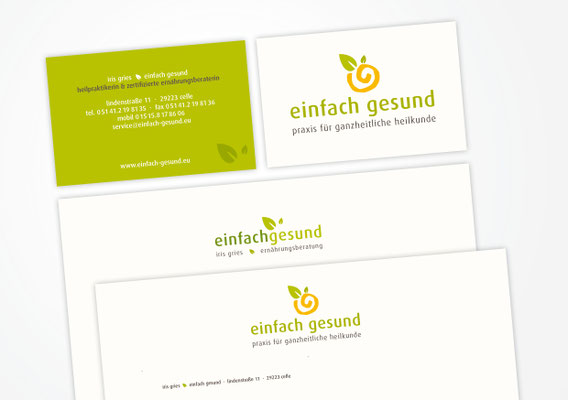 Kunde einfach gesund – Geschäftsaustattung