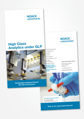 Kunde Noack Laboratorien – Flyer