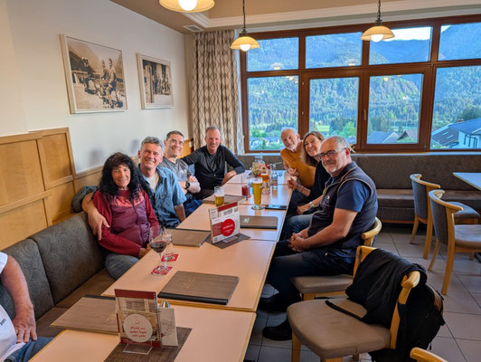 Abendessen nach einen erfolgreichen Tag