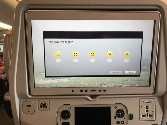 Gästefeedback-System bei Emirates Airlines