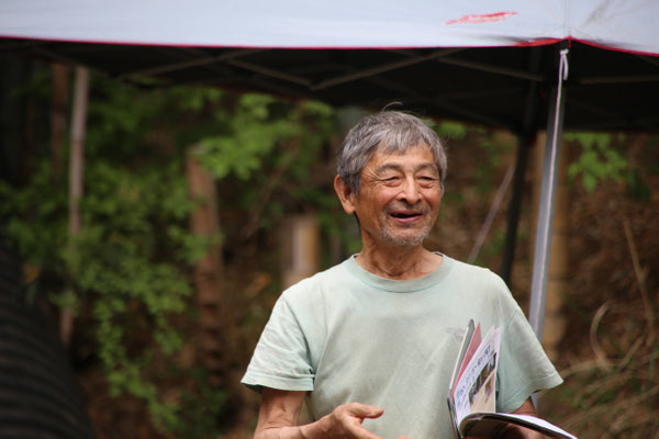 四街道メダカの会会長任海さん