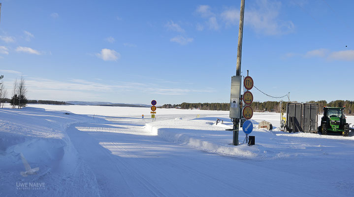 Eisstraße über See Finisch Lappland 1127