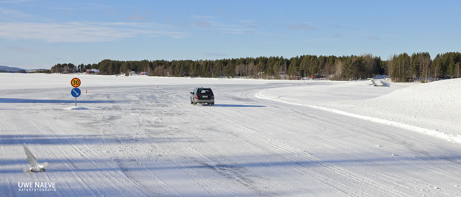 Eisstraße über See Finisch Lappland 1132