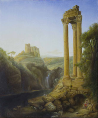 Sunrise in Syria (1874), nach Frederic Edwin Church Öl auf Leinwand, 38 x 46 cm, 2013