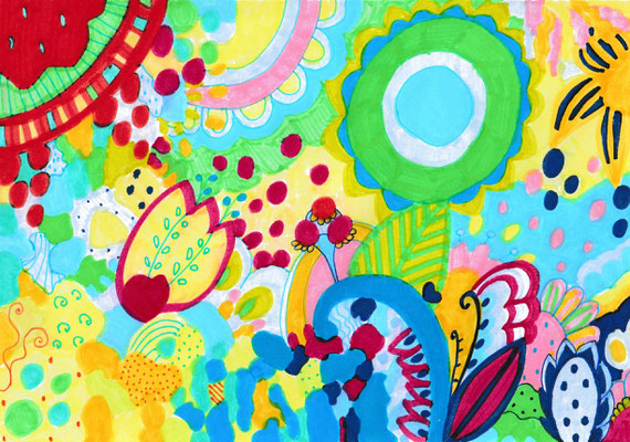259 - Filzstift auf Papier, 15 x 21 cm, 2025