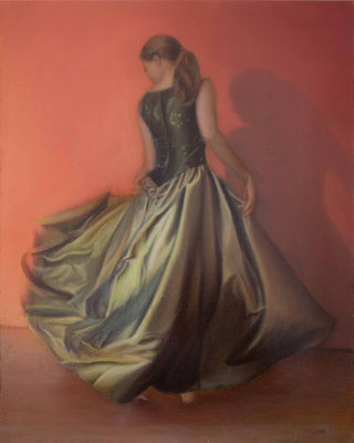 Stephanie, Öl auf Holz, 40 x 50 cm, 2015