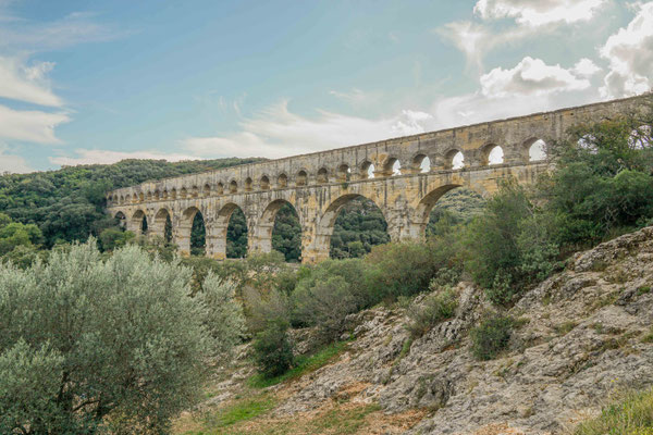 Unterwegs an der Pont du Gard 