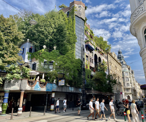 Wahnsinnig hübsch anzusehen ist das Hundertwasserhaus