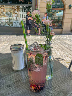 Erfrischende Pause in Bamberg