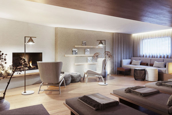 Ruheraum im Wellnessbereich