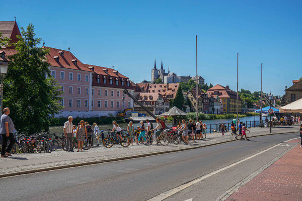 Auch viele Radfahrer waren hier unterwegs
