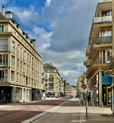 Heute ziemlich leer: Die Innenstadt von Rouen