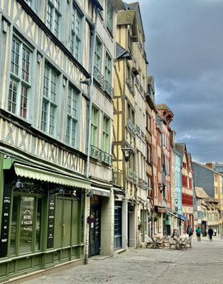Die Innenstadt von Rouen