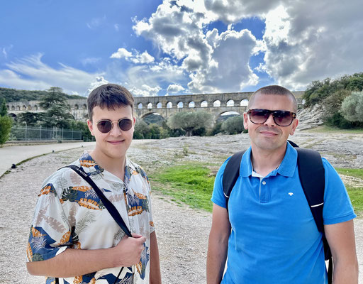 Unterwegs an der Pont du Gard 