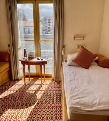 In meiner Oberdeck-Kabine auf der MS Thurgau Chopin