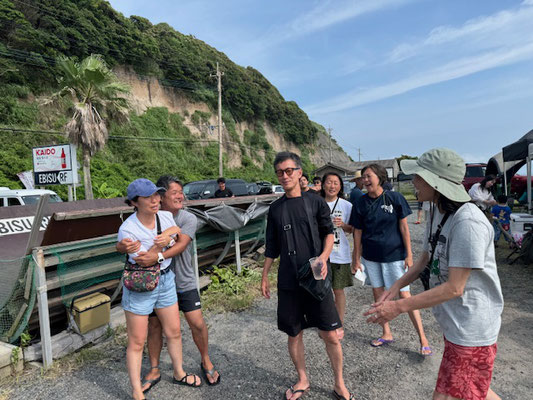 サワちんも大阪からありがと～～！やや酔っぱらいに絡まれておりますが・・
