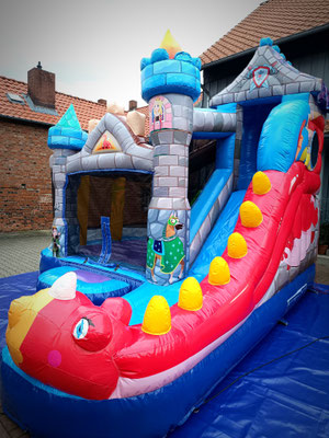 Hüpfburg Drachenhalsrutsche