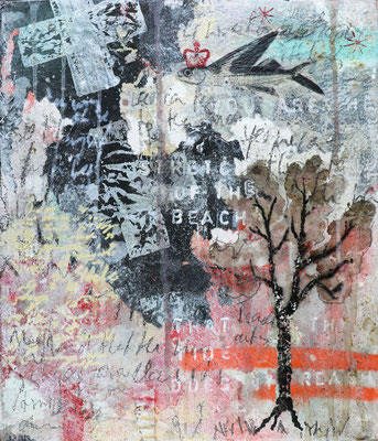 "Six days in Amsterdam", 35 x 30 cm auf Leinwand