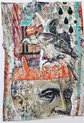 "A change in the weather", ca. 27 x 19 cm auf Leinwand