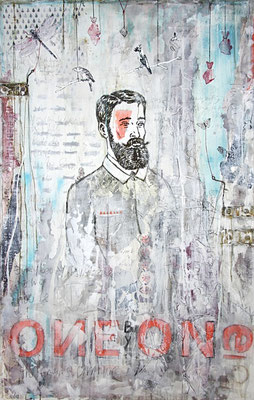 "The guests arrive", 165 x 105 cm auf Leinwand